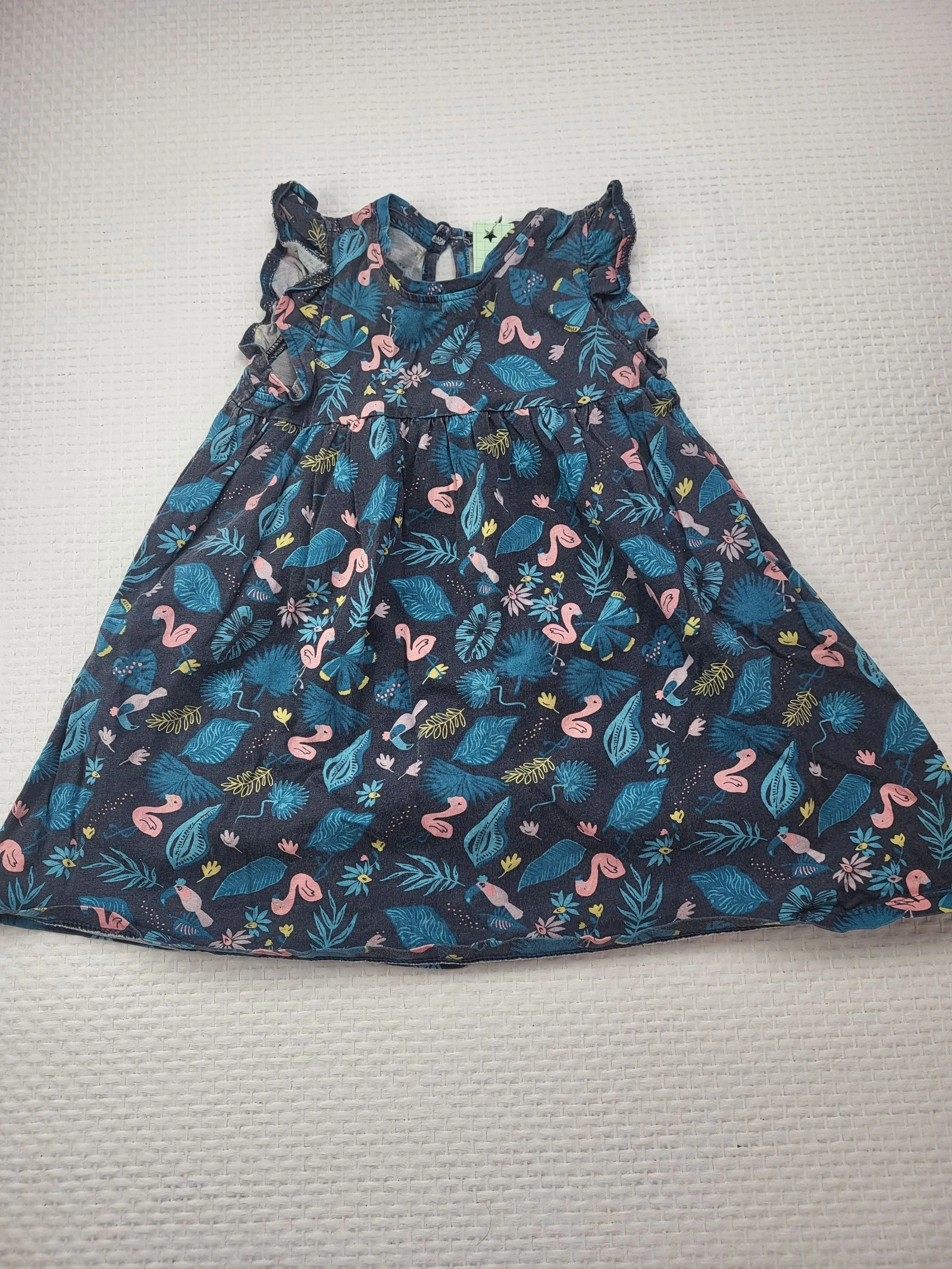 Robe d'ete tropicale flamants roses Gemo – 24 mois (86 cm)